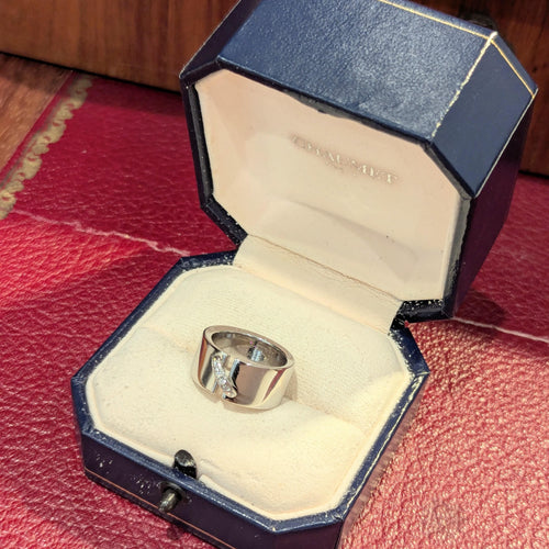 Bague 52 CHAUMET - Bague Lien or blanc et diamants 58 Facettes 29814