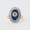 Bague 52 Bague or jaune et saphir 58 Facettes