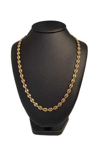 Collier UnoAErre Collier à maillons marins en or jaune 18 carats 58 Facettes