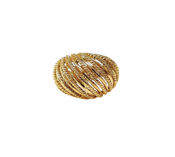 Bague 53 Bague boule or jaune 58 Facettes Bag.boule.1353.4