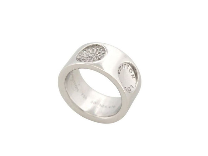 Bague 49 bague LOUIS VUITTON clous creux gm or blanc 18k & diamants 58 Facettes 267036