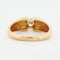 Bague 52 BAGUE DIAMANT OR JAUNE 18 CARATS 58 Facettes RÉF 1039/15