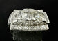 Bague 51 Bague or blanc, deux diamants 0.57 et 0.58 carat 58 Facettes