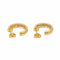Boucles d'oreilles Boucles d'oreilles Demi créoles Or jaune, Or blanc Diamant 58 Facettes 3855444CN