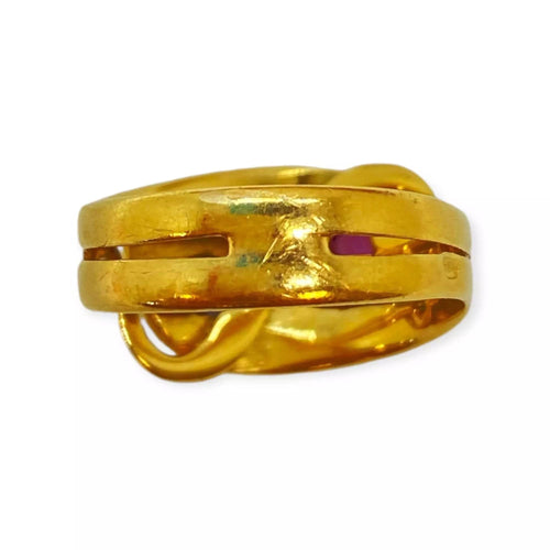 Bague 56 Bague double anneau empierrée 58 Facettes 330066220