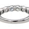 Bague 53 Bague Demi alliance Or blanc Diamant 58 Facettes 3655470CN