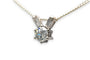 Pendentif Pendentif Années 70 serti de diamants en or blanc 18 carats 58 Facettes 23415