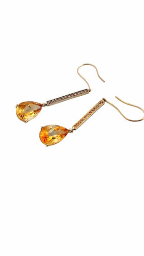 Boucles d'oreilles Boucles d’oreilles pendantes or et pierres naturelles 58 Facettes