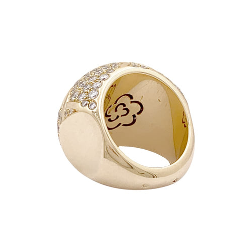 Bague 52 Bague Chanel, "Profil de Camelia" or jaune et diamants. 58 Facettes 34883