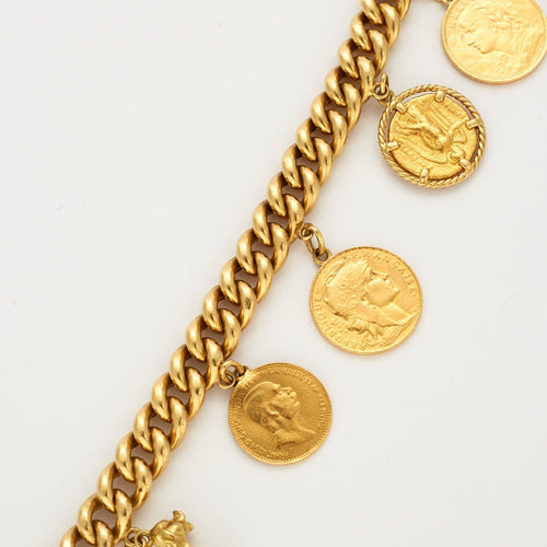 Bracelet Gourmette or jaune 58 Facettes LP468/2
