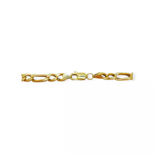 Collier Collier maille figaro or jaune 58 Facettes 330071220