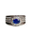 Bague 53.5 Bague fleur, en or gris 18k saphir et diamants 58 Facettes