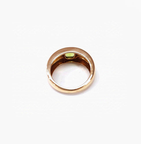 Bague 55.5 Bague péridot jonc or jaune 58 Facettes Bag.perido-1178