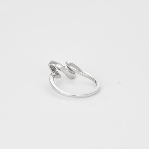 Bague 56 Bague Mouvementée or blanc 58 Facettes LP1112/13