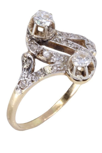 TOI ET MOI Diamants Art-Nouveau 58 Facettes 083651
