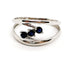 Bague 58 Bague Or blanc Saphir 58 Facettes 1180544CD