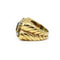 Bague 50 Bague Chevrons - Or jaune, Platine, Emeraude & Diamants 58 Facettes 260051R