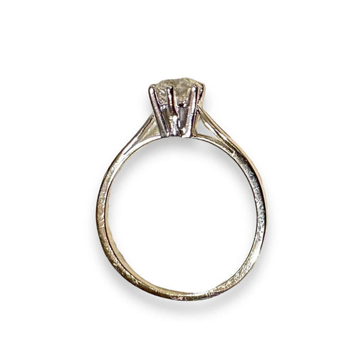 Bague 55 Bague solitaire en or blanc et diamant 58 Facettes 466001