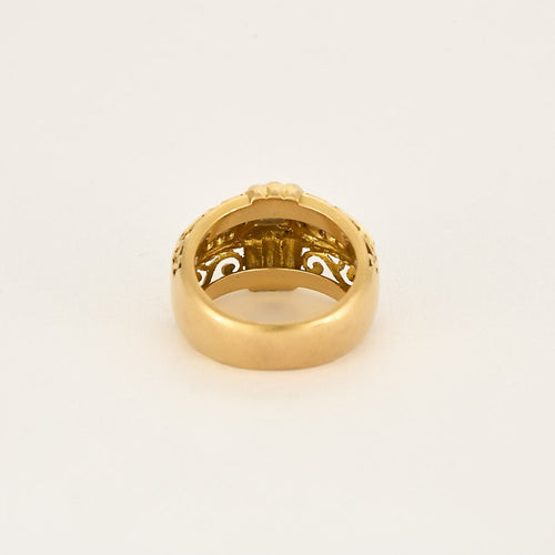 Bague 54 Bague en or jaune, blanc et diamants 58 Facettes DRE1471