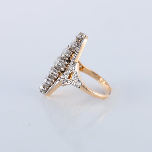 Bague 53 Bague marquise, époque Art Nouveau 58 Facettes