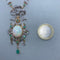 Collier Collier en or jaune argents diamants émeraudes opale 58 Facettes