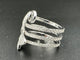 Bague 55 GUCCI. Collection "Flora", bague en or blanc 18K et diamants 58 Facettes