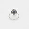 Bague 56 Bague art déco platine et or blanc, saphir et diamants 58 Facettes GULK189