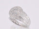 Bague 54 Bague entourage en or blanc avec diamants 58 Facettes 2041
