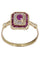 Bague 56 Bague moderne rubis diamants 58 Facettes 089111