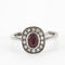 Bague 50 Bague Pompadour Argent & Rubis 58 Facettes