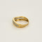 Bague 57,5 Bague mouvementée en or jaune, or blanc et diamants 58 Facettes THI0508