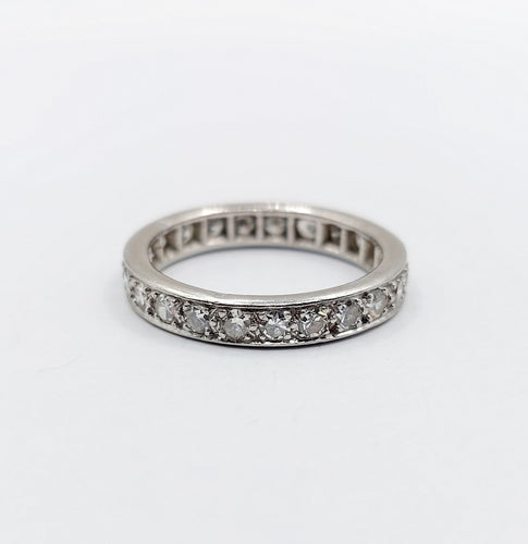 Alliance américaine Art Déco Platine et 0,66 carats de diamants 58 Facettes A06233