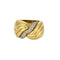 Bague 54 Bague or jaune et diamants à motif de noeud stylisé 58 Facettes LIS2487