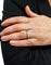 Bague 54 Demi alliance or blanc, diamants brillants et baguettes 58 Facettes All.Dem.Bag.1305
