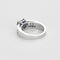 Bague 53 Bague jonc or gris, saphir et diamants 58 Facettes EB2
