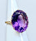 Bague 56 Bague en or jaune & améthyste 58 Facettes AB317