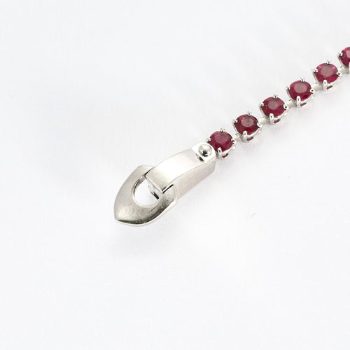 Bracelet Bracelet ligne or blanc et rubis 58 Facettes GULK171