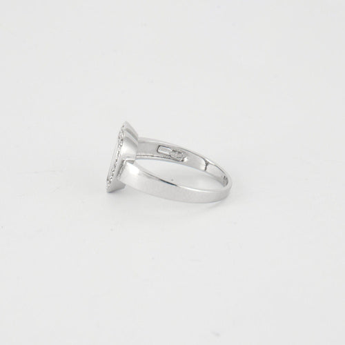 Bague 54 Bague coeur diamants en mouvement 58 Facettes