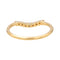 Bague 53 Bague Demi alliance Or jaune Diamant 58 Facettes 4098641RV
