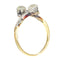 Vintage Belle Epoque diamond toi et moi engagement ring