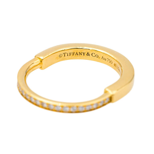Bague 53 Tiffany & Co Bague Lock Or jaune Diamant 58 Facettes 4166987RV