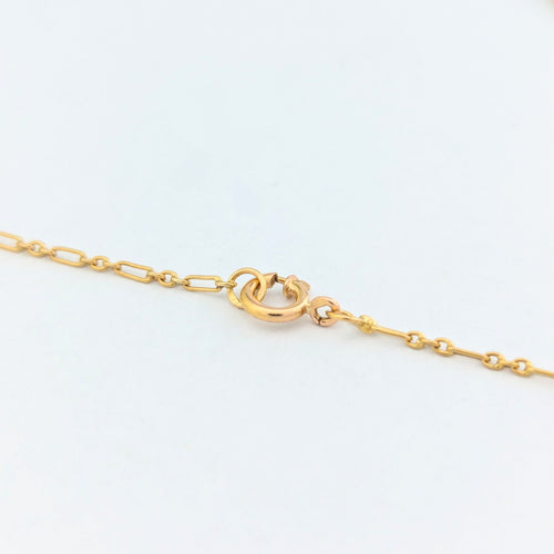 Collier Collier or jaune, diamants et émeraudes 58 Facettes 31198