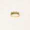 Bague 52.5 Bague or jaune rivière d'émeraudes 58 Facettes LP924