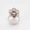 Bague Bague or blanc Marquise Rose 58 Facettes LP978/14