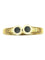 Bracelet BVLGARI. Collection "Tubogas", bracelet or jaune et onyx 58 Facettes