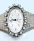 Montre Montre de dame en or blanc 18 carats en diamants ronds et baguettes. Signée PAILLARD PARIS 58 Facettes AB208