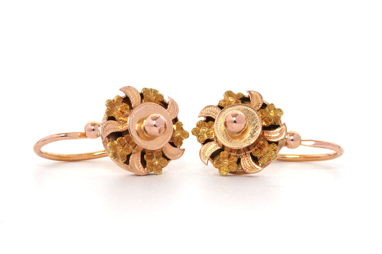 Boucles d'oreilles Boucles d'oreilles Art Déco en or jaune 18 carats 58 Facettes 21830