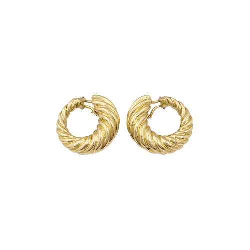 Boucles d'oreilles Boucles d'oreilles vintage, or jaune. 58 Facettes 34424