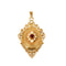 Pendentif Pendentif porte photo or jaune, perle de culture et rubis de synthèse 58 Facettes CHAL01994