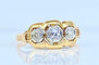 Bague 51 Bague en or jaune 18 carats ornée de 3 diamants 58 Facettes AB545